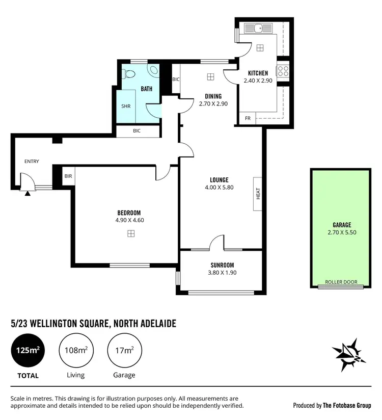 Floorplan of Homely apartment listing, 5/23 Wellington Square, North Adelaide SA 5006