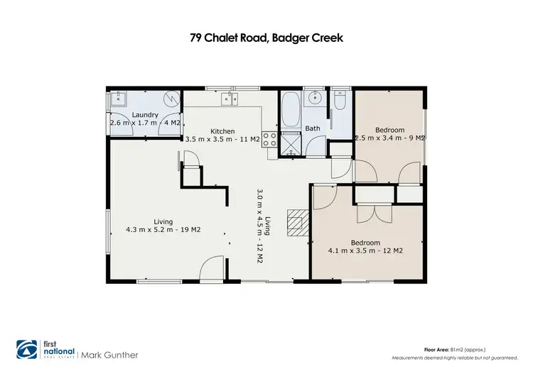 Floorplan of Homely house listing, 79 Chalet Road, Badger Creek VIC 3777