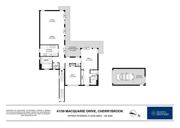 Floorplan of Homely unit listing, 41/59 Macquarie Drive, Cherrybrook NSW 2126