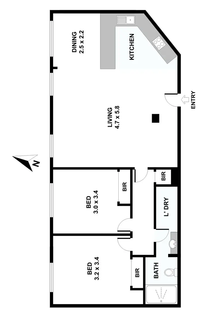 Floorplan of Homely apartment listing, 49/24-38 Little Bourke Street, Melbourne VIC 3000