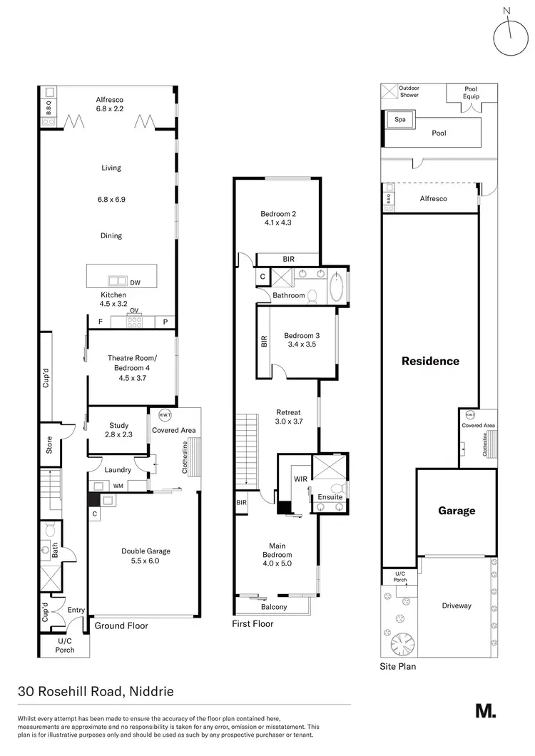 Floorplan of Homely house listing, 30 Rosehill Road, Niddrie VIC 3042