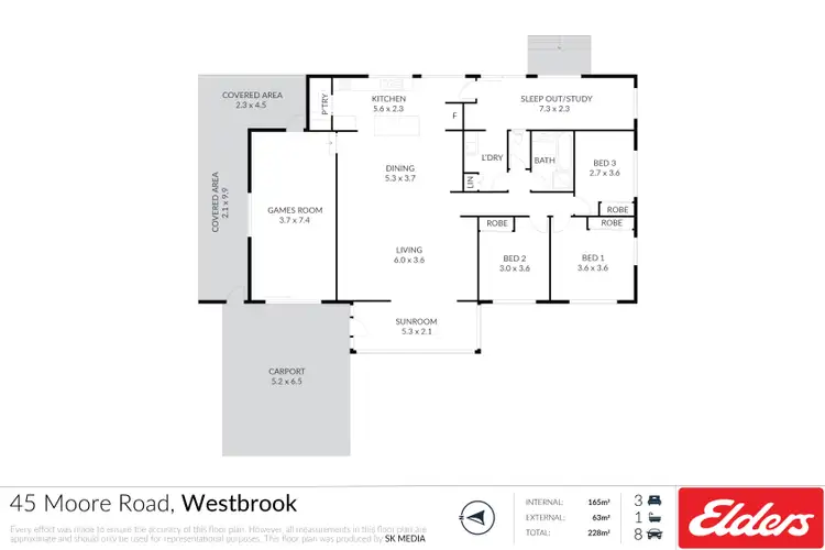 Floorplan of Homely rural property listing, 45 Moore Road, Westbrook QLD 4350
