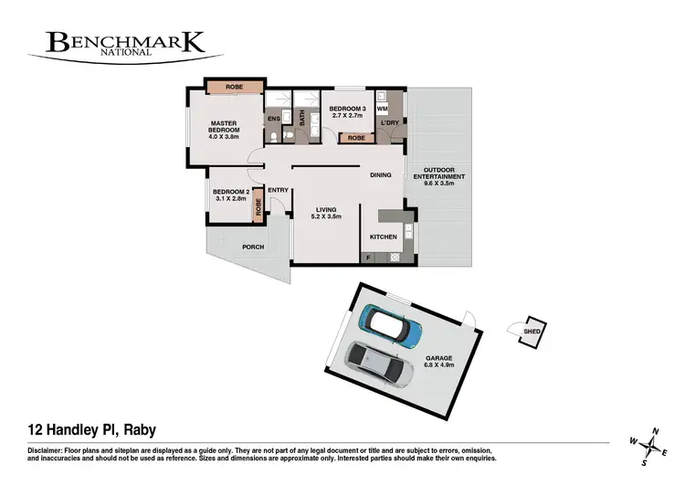 Floorplan of Homely house listing, 12 Handley Place, Raby NSW 2566