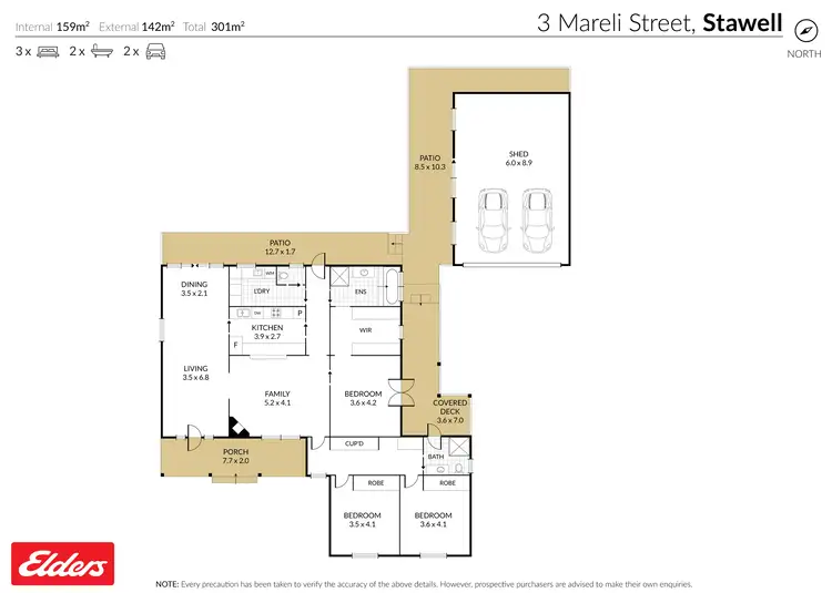 Floorplan of Homely house listing, 3 Mareli Street, Stawell VIC 3380