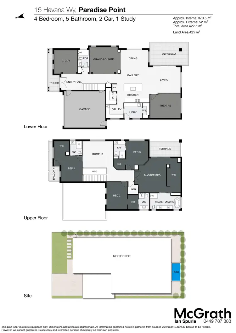Floorplan of Homely house listing, 15 Havana Way, Paradise Point QLD 4216