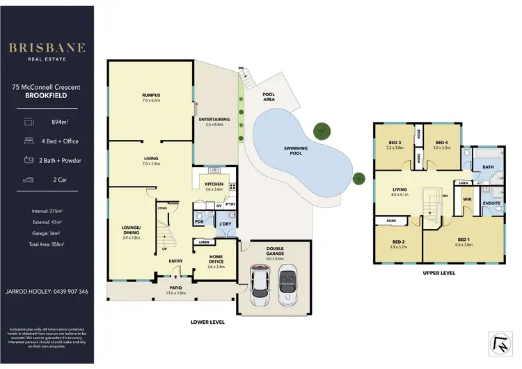 Floorplan of Homely house listing, 75 McConnell Crescent, Brookfield QLD 4069