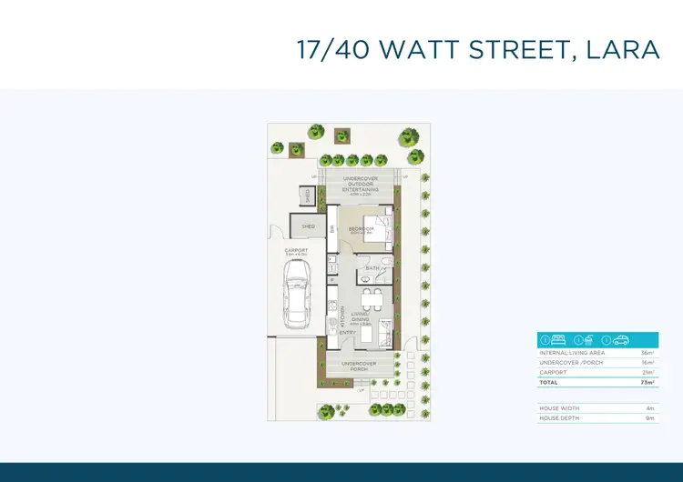 Floorplan of Homely retirement listing, 17/40 Watt Street, Lara VIC 3212