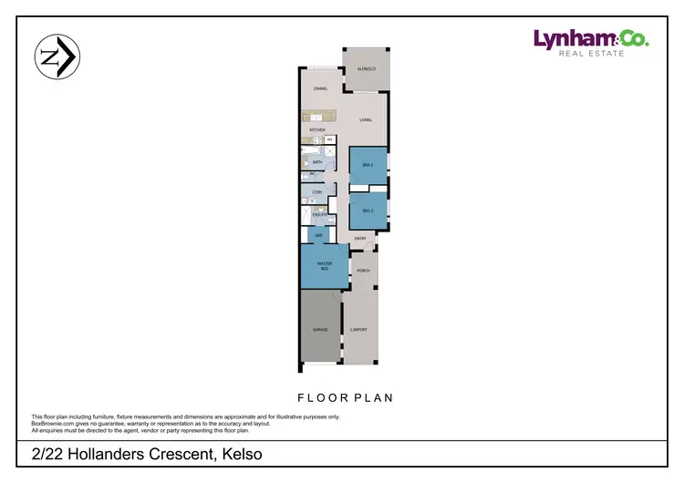 Floorplan of Homely house listing, 2/22 Hollanders Crescent, Kelso QLD 4815