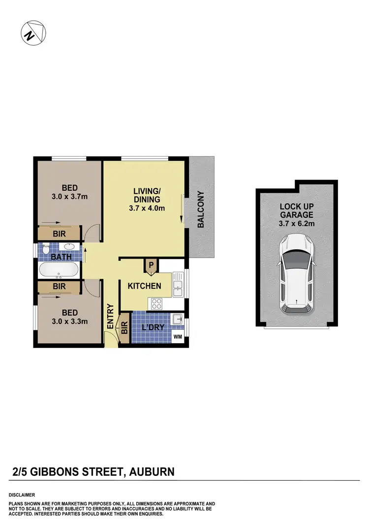 Floorplan of Homely unit listing, 2/5 Gibbons Street, Auburn NSW 2144