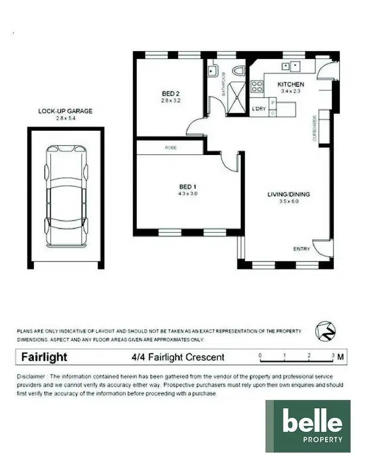 Floorplan of Homely apartment listing, 4/4 Fairlight Crescent, Fairlight NSW 2094