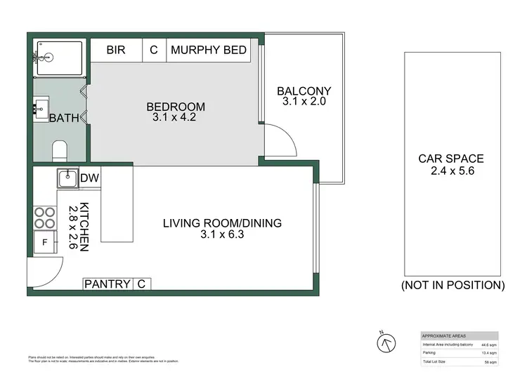 Floorplan of Homely apartment listing, 34/3 Hornsey Street, Rozelle NSW 2039