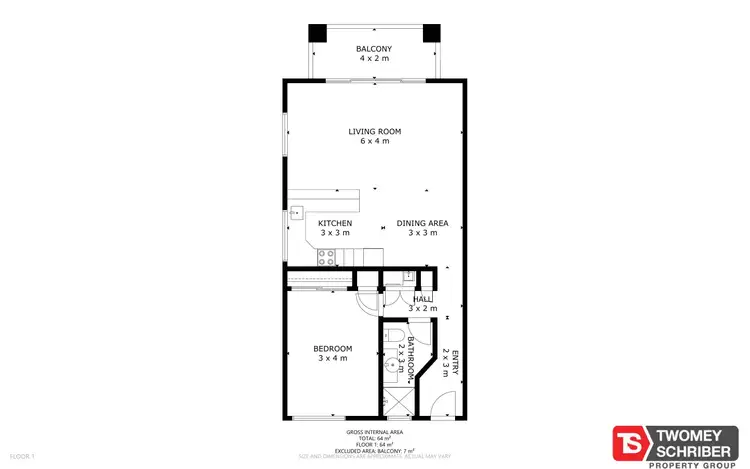 Floorplan of Homely unit listing, 6/253-255 Lake Street, Cairns North QLD 4870
