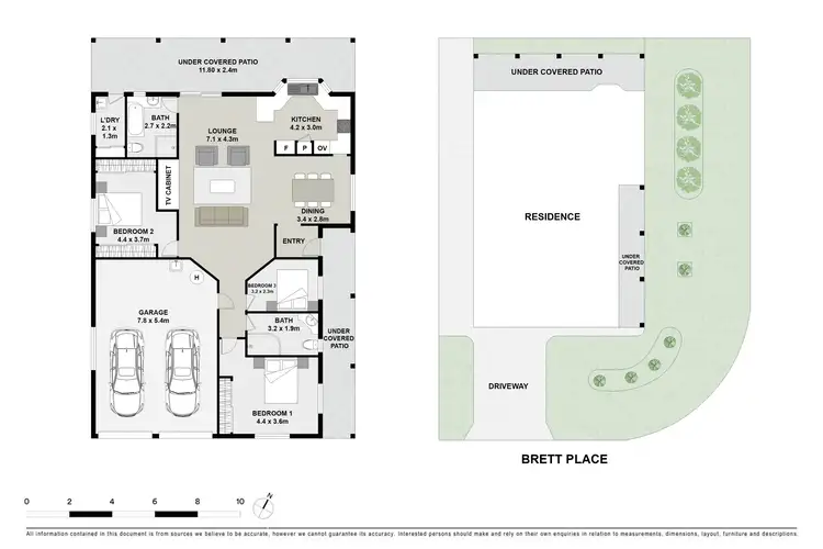 Floorplan of Homely house listing, 1 Brett Place, Wynnum West QLD 4178