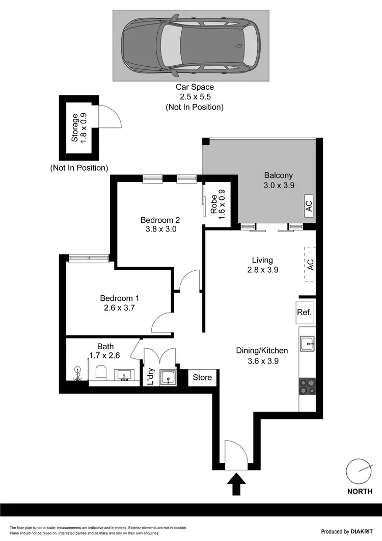 Floorplan of Homely unit listing, 11/4 Park Avenue, Waitara NSW 2077