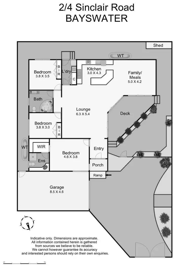 Floorplan of Homely unit listing, 2/4 Sinclair Road, Bayswater VIC 3153