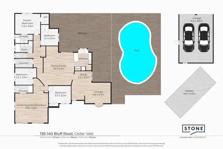 Floorplan of Homely house listing, 136-140 Bluff Road, Cedar Vale QLD 4285