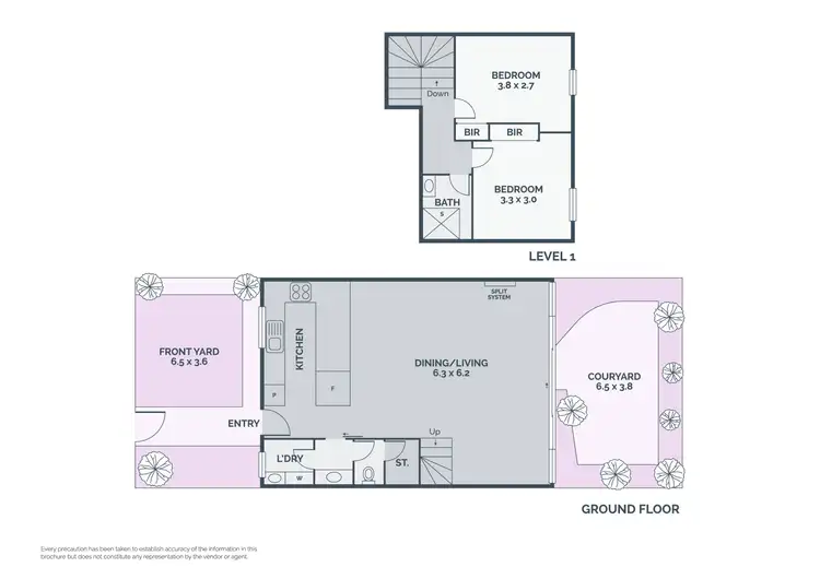 Floorplan of Homely unit listing, 2/48 Nickson Street, Bundoora VIC 3083
