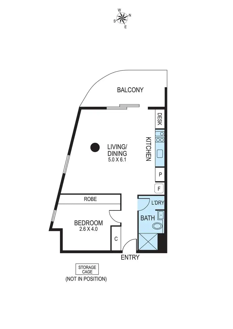 Floorplan of Homely apartment listing, 306/15 Clifton Street, Prahran VIC 3181
