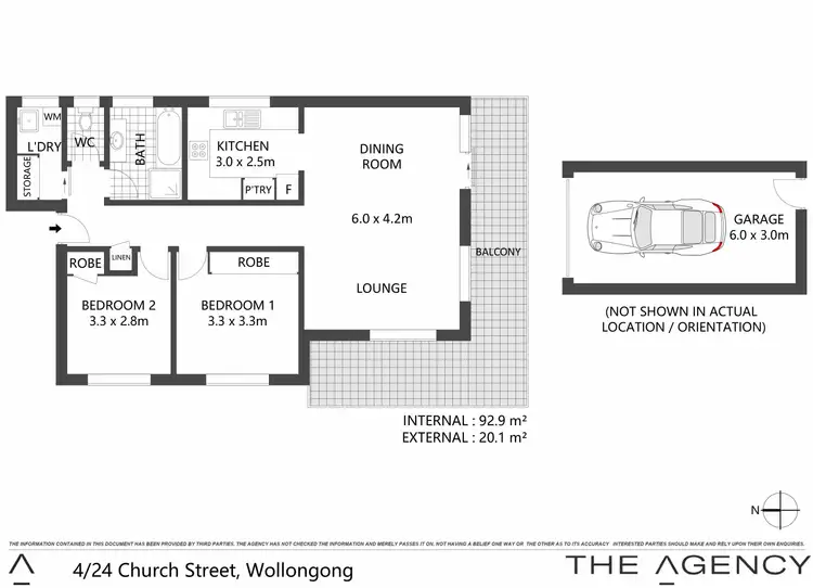 Floorplan of Homely apartment listing, 4/24 Church Street, Wollongong NSW 2500