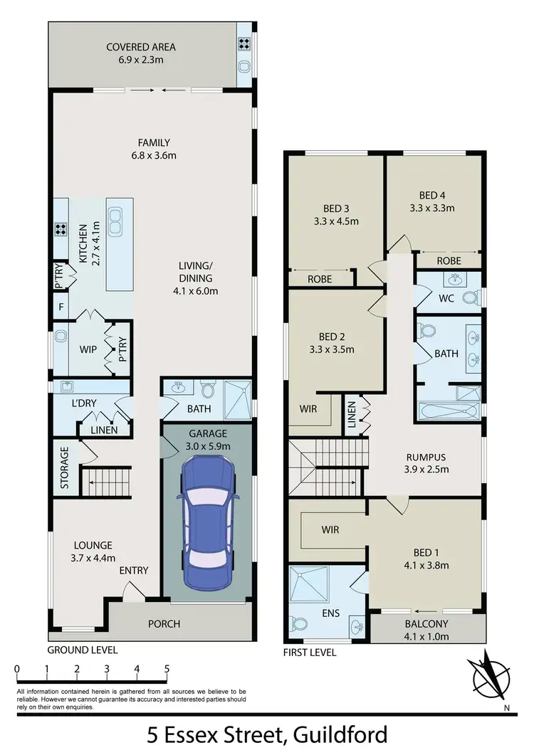 Floorplan of Homely house listing, 5 Essex Street, Guildford NSW 2161