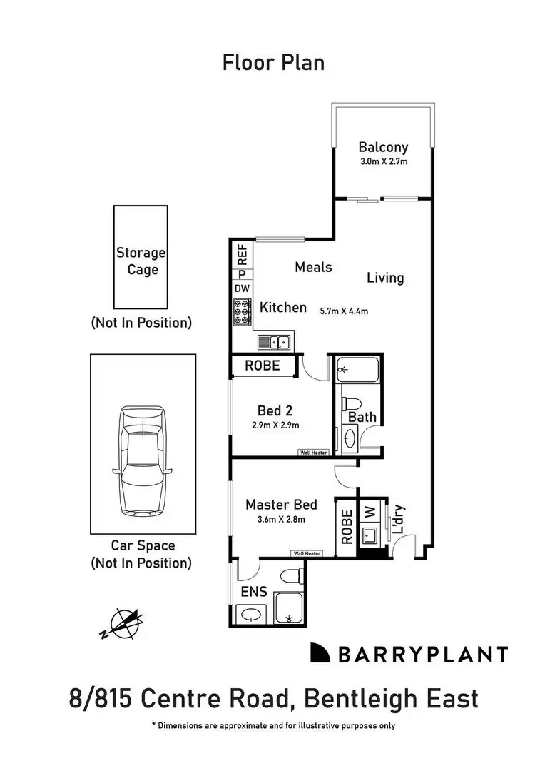 Floorplan of Homely apartment listing, 8/815 Centre Road, Bentleigh East VIC 3165