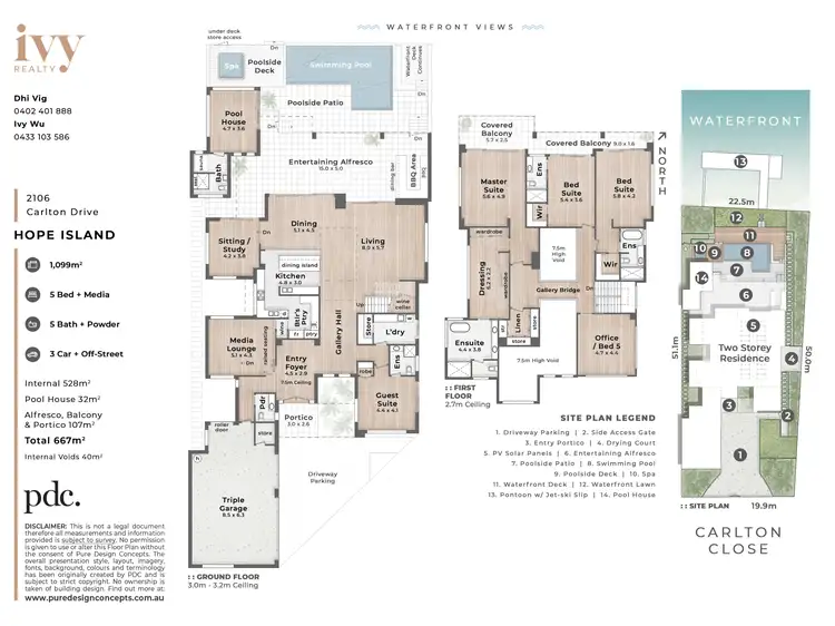 Floorplan of Homely house listing, 2106 Carlton Drive, Hope Island QLD 4212