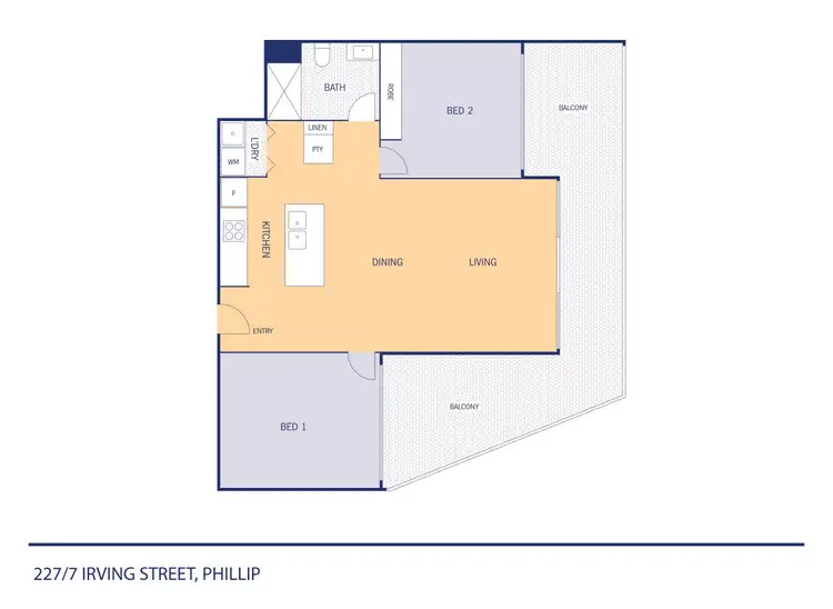 Floorplan of Homely apartment listing, 227/7 Irving Street, Phillip ACT 2606