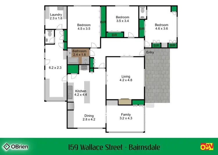 Floorplan of Homely house listing, 159 Wallace Street, Bairnsdale VIC 3875