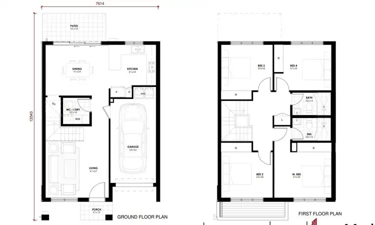 Floorplan of Homely townhouse listing, Address available on request