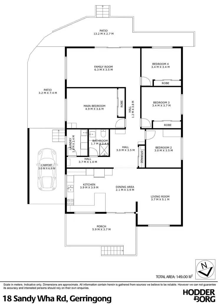 Floorplan of Homely house listing, 18 Sandy Wha Road, Gerringong NSW 2534