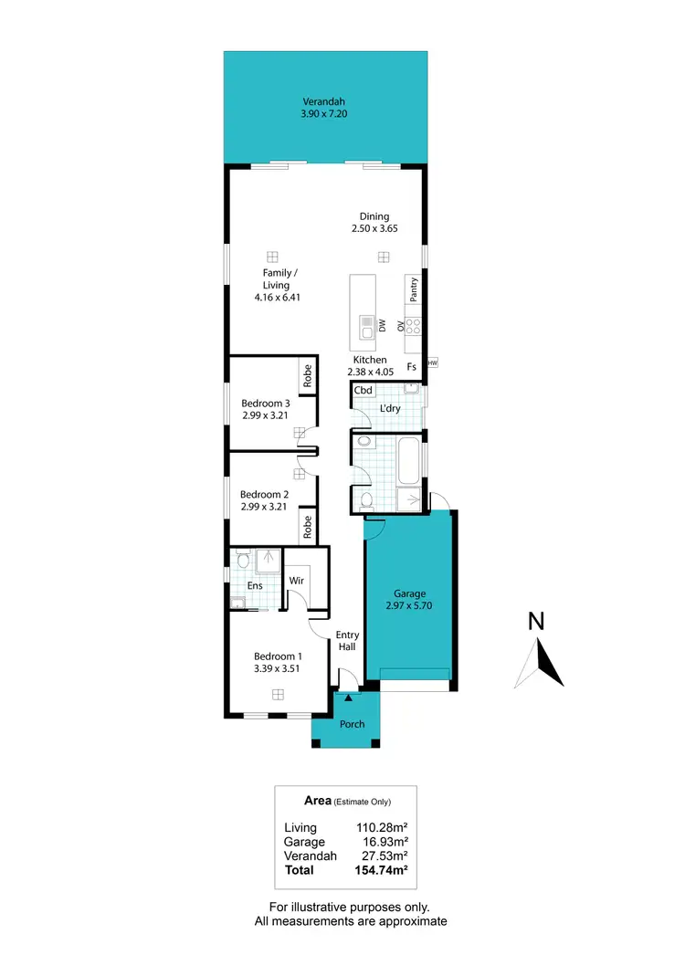 Floorplan of Homely house listing, 41A Albany Crescent, Oaklands Park SA 5046