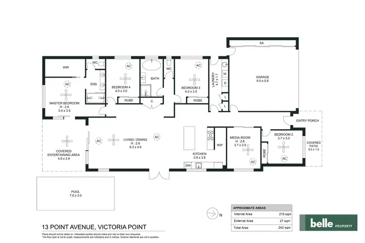 Floorplan of Homely house listing, 13 Point Avenue, Victoria Point QLD 4165