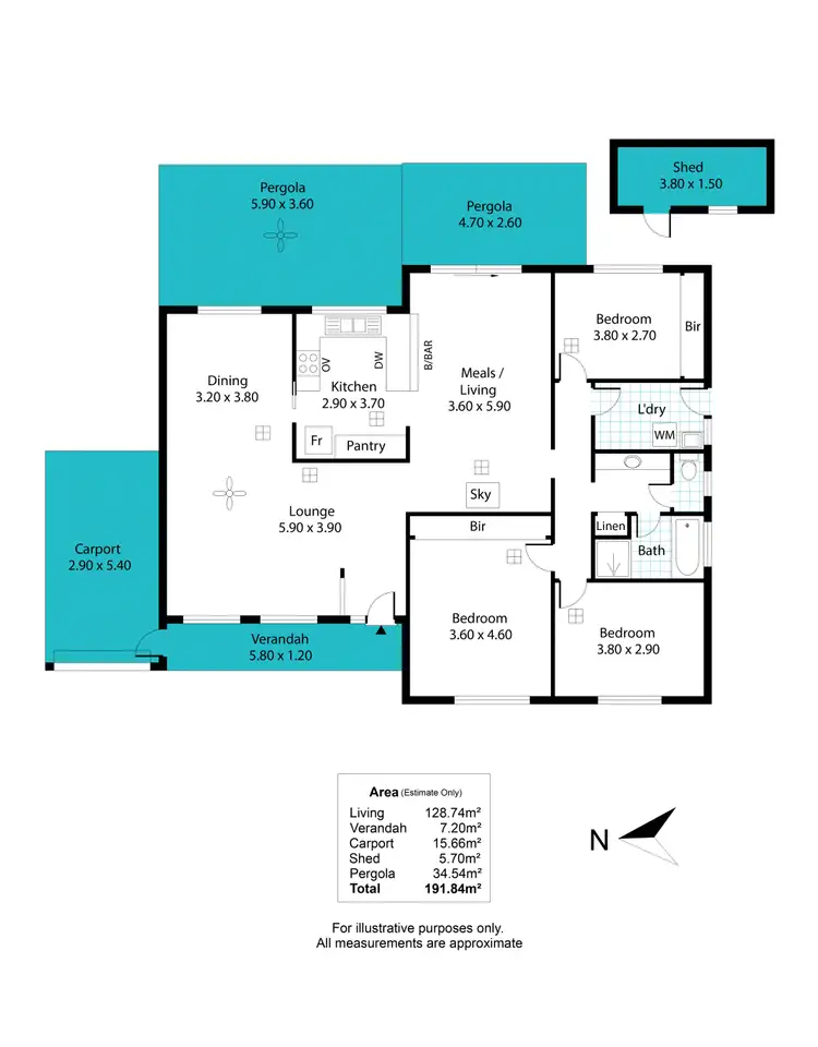 Floorplan of Homely house listing, 1A Baldock Street, Plympton SA 5038