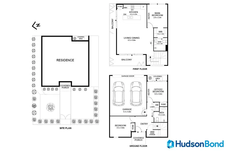 Floorplan of Homely townhouse listing, 59 Surrey Road, Blackburn North VIC 3130