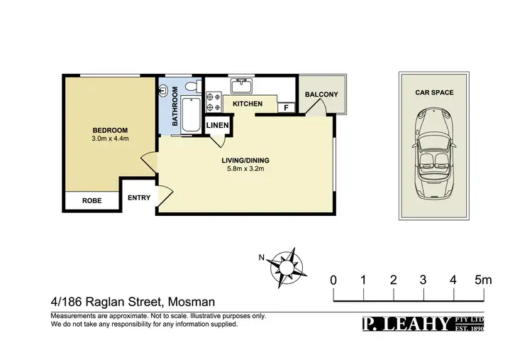 Floorplan of Homely apartment listing, 4/186 Raglan Street, Mosman NSW 2088