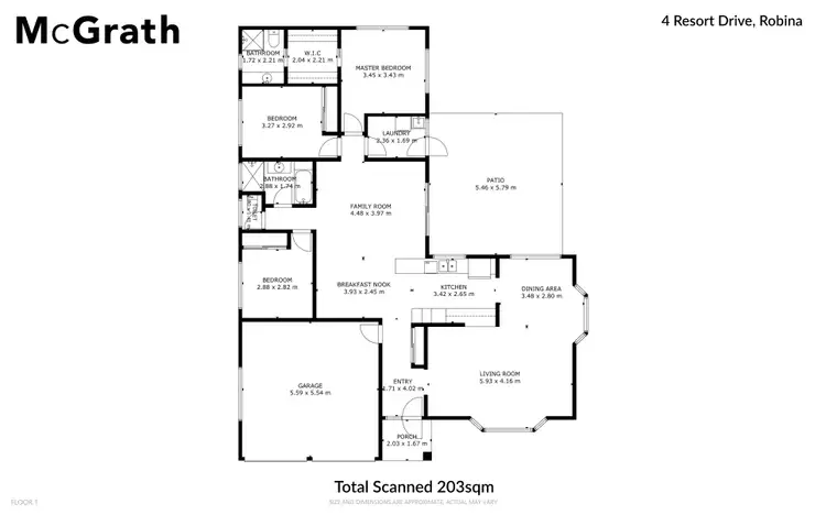 Floorplan of Homely house listing, 4 Resort Drive, Robina QLD 4226