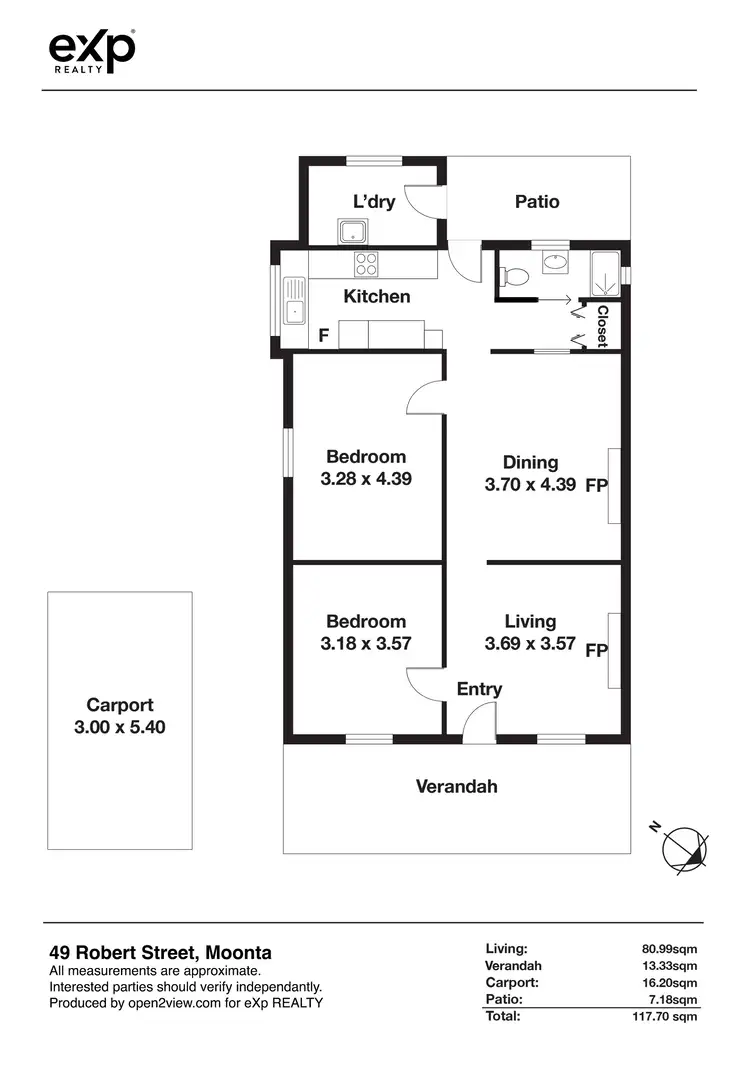 Floorplan of Homely house listing, 49 Robert Street, Moonta SA 5558
