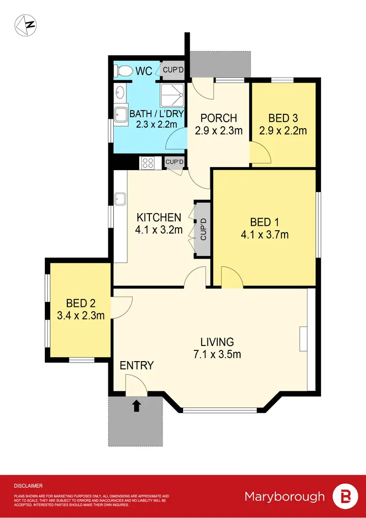 Floorplan of Homely house listing, 68 Gillies Street, Maryborough VIC 3465