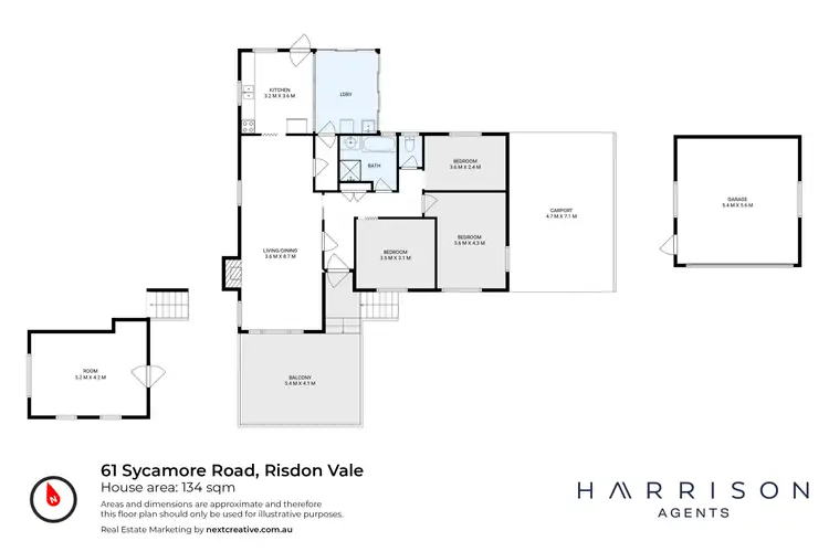Floorplan of Homely house listing, 61 Sycamore Road, Risdon Vale TAS 7016