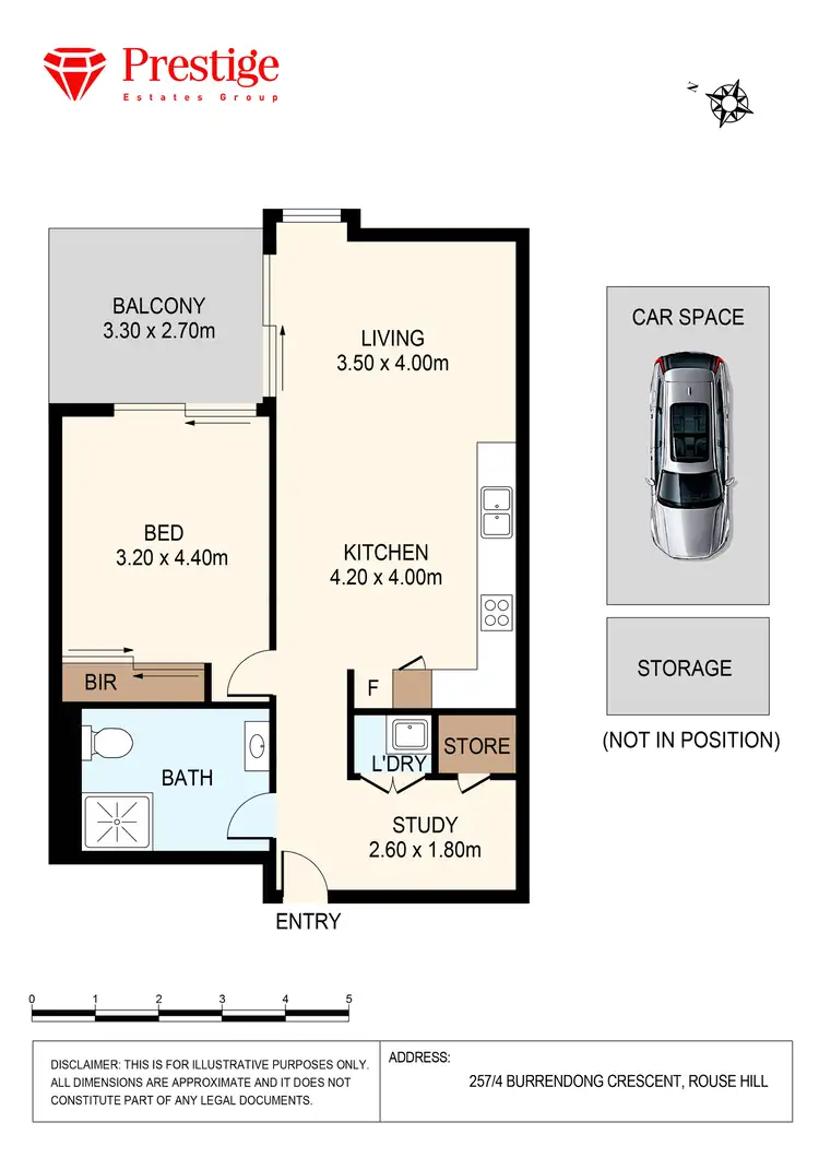 Floorplan of Homely apartment listing, 257/4 Burrendong Crescent, Rouse Hill NSW 2155