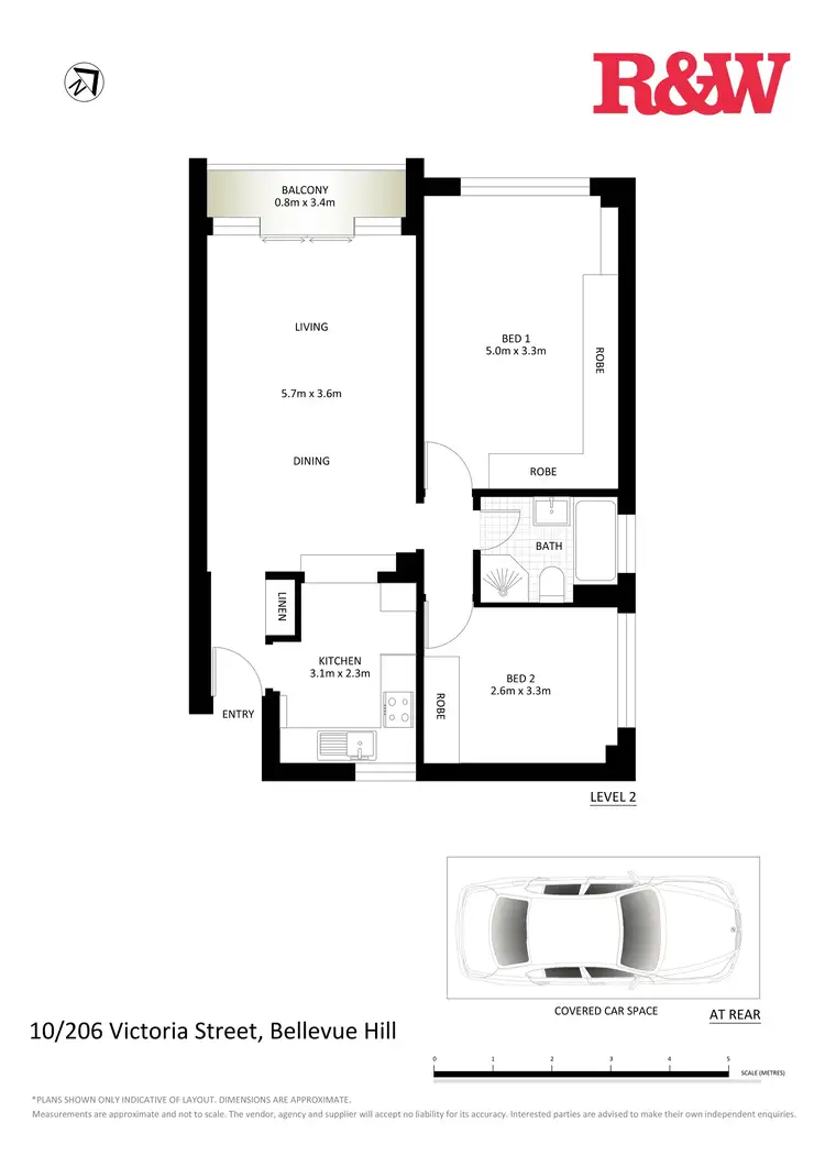Floorplan of Homely apartment listing, 10/206 Victoria Road, Bellevue Hill NSW 2023