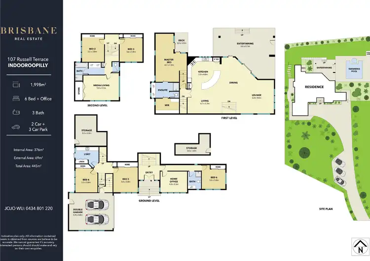 Floorplan of Homely house listing, 107 Russell Terrace, Indooroopilly QLD 4068