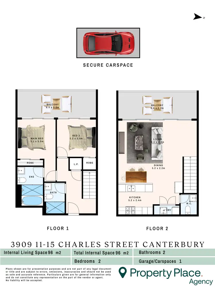 Floorplan of Homely unit listing, 909/11-15 Charles Street, Canterbury NSW 2193