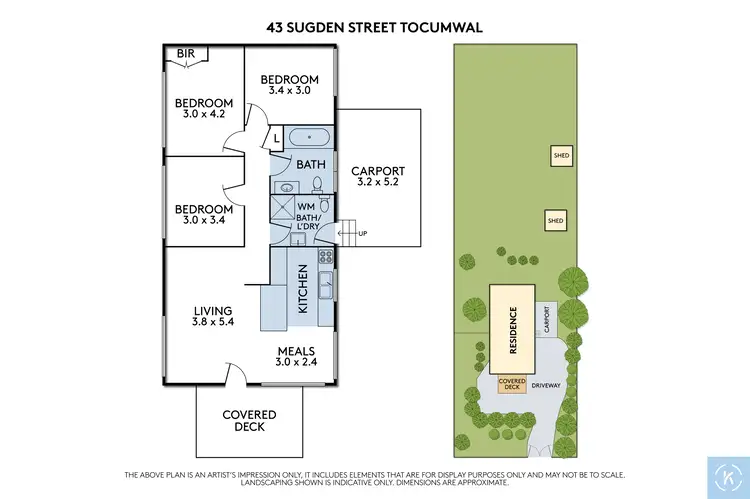Floorplan of Homely house listing, 43 Sugden Street, Tocumwal NSW 2714