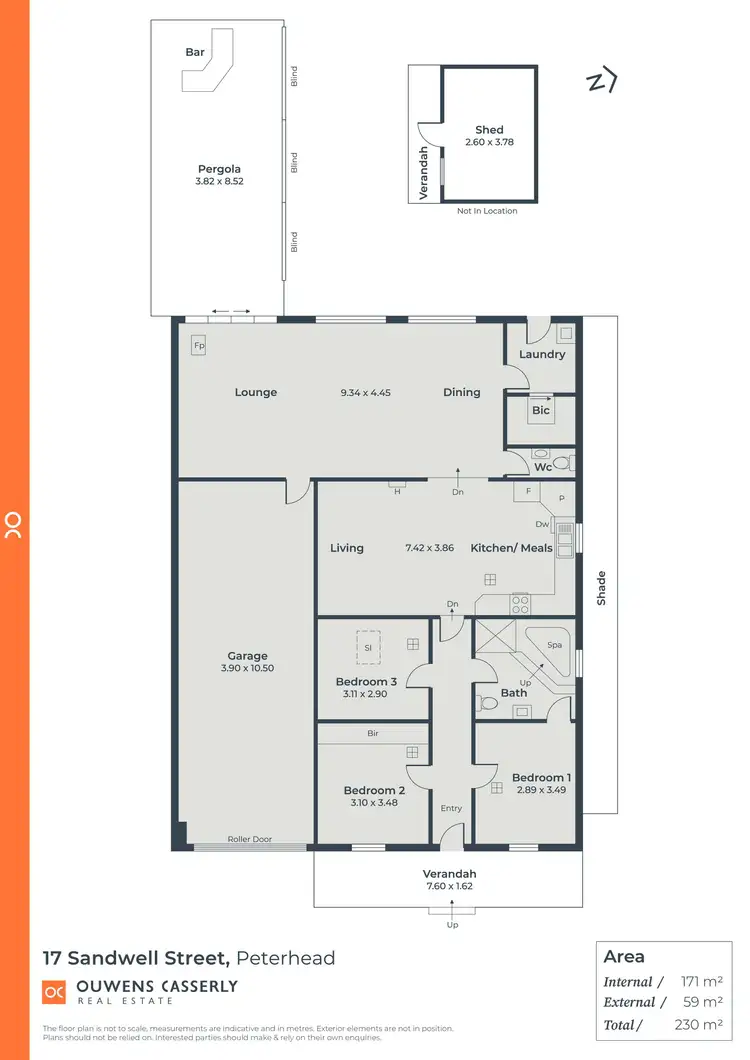 Floorplan of Homely house listing, 17 Sandwell Street, Peterhead SA 5016