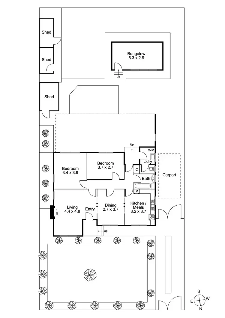 Floorplan of Homely house listing, 230 Gooch Street, Thornbury VIC 3071