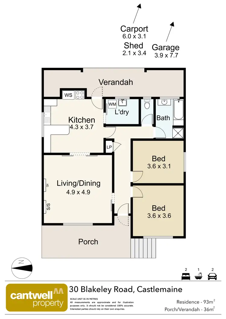 Floorplan of Homely house listing, 30 Blakeley Road, Castlemaine VIC 3450