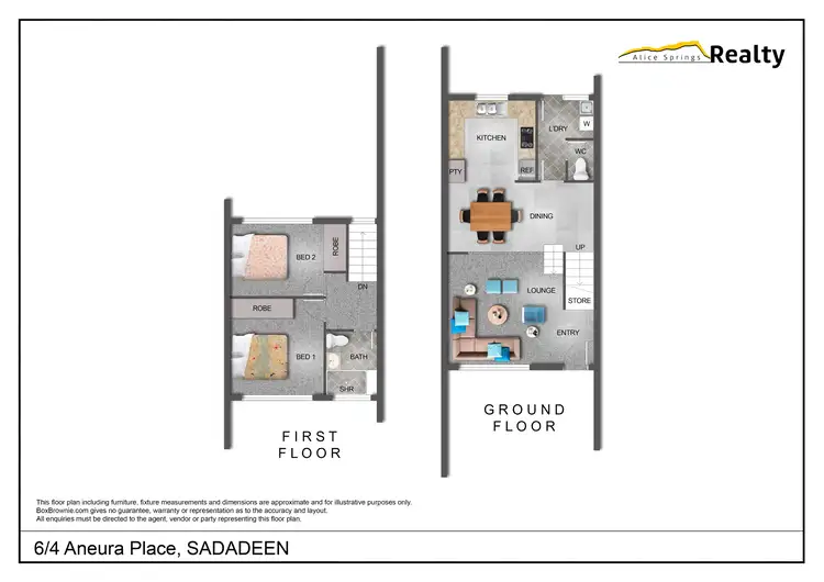 Floorplan of Homely unit listing, 6/4 Aneura Place, Sadadeen NT 870