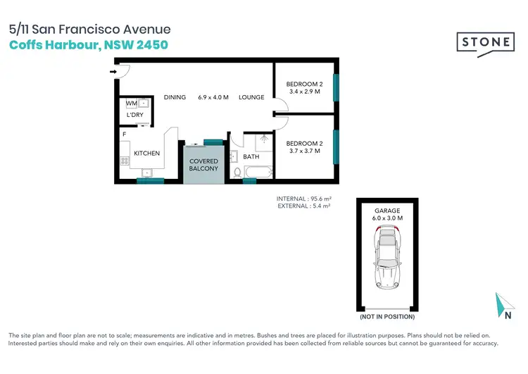 Floorplan of Homely unit listing, 5/11 San Francisco Avenue, Coffs Harbour NSW 2450
