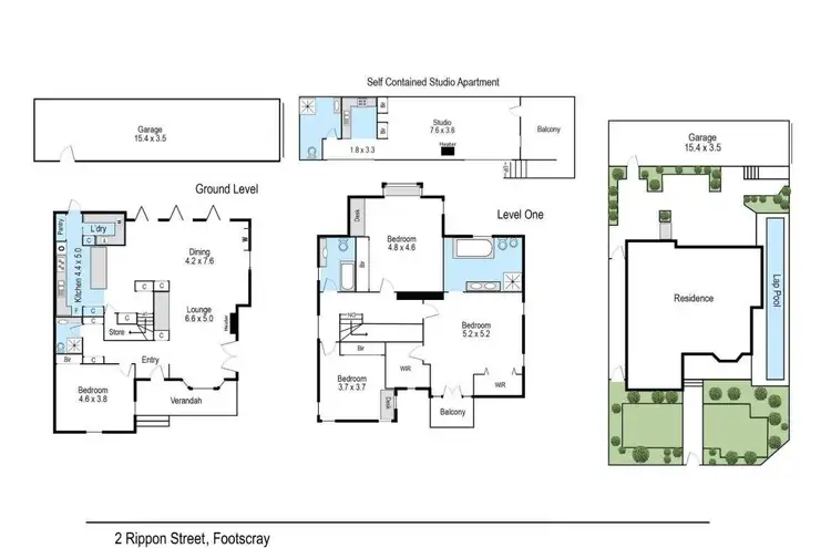 Floorplan of Homely house listing, 2 Rippon Street, Footscray VIC 3011